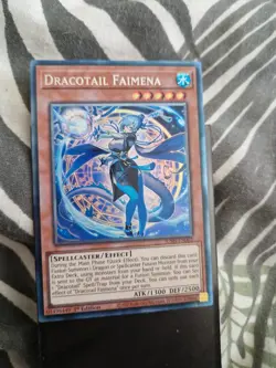 YUGIOH JUSH-EN002 Dracotail Faimena Collector's Rare 1st Edition - Image 4