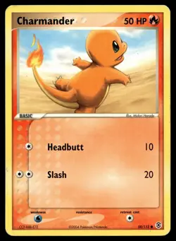 CHARMANDER 58/112 COMMON FIRERED & LEAFGREEN POKEMON - Image 1