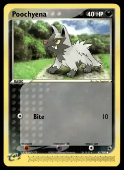 POOCHYENA 63/109 COMMON RUBY & SAPPHIRE POKEMON - Image 1