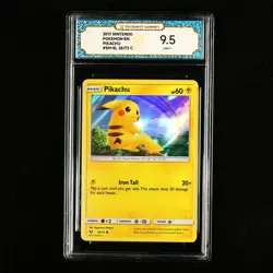TQG 9.5 MINT+ 2017 Pokemon ENG Pikachu 28/73 C - Image 2