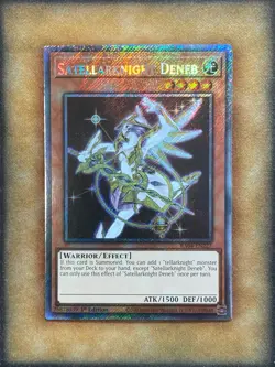 Yugioh Satellarknight Deneb RA04-EN227 Platinum Secret Rare 1st Ed NM - Image 1