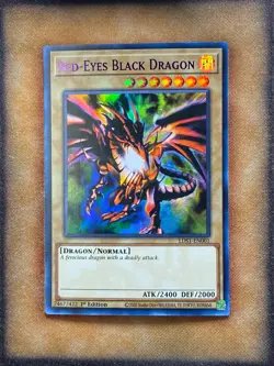 Yugioh Red-Eyes Black Dragon LDS1-EN001 Ultra Rare 1st Ed PURPLE NM - Image 1