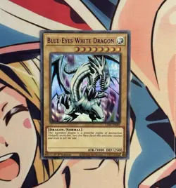 Yu-Gi-Oh! Blue Eyes White Dragon LDS2-EN001 Ultra Rare (Purple) NM - Image 1