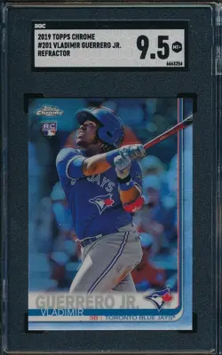 2019 Topps Chrome #201 Vladimir Guerrero Jr. Refractor / Rookie / RC SGC 9.5 - Image 1