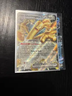 Pokemon Gholdengo EX TCG 139/182SV04: Paradox Rift Double Rare Holo Card W/Bonus - Image 1