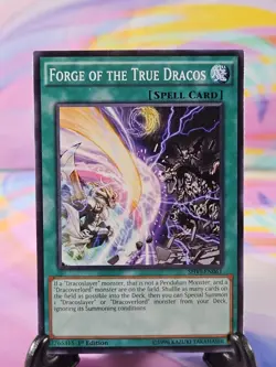 Yu-Gi-Oh TCG Card | Forge of the True Dracos SHVI-EN061 First Edition - Image 1