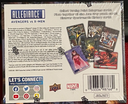 2023 UD Marvel Allegiance Avengers vs X-Men Sealed Hobby Box Sketch PMG Hologram - Image 3