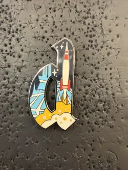 2026 Disney Parks Magic Kingdom Letters Mystery Box Pin D Spaceship Mountain - Image 1