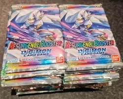 Digimon Card Game: Resurgence Booster Packs 3 Packs New Sealed like pokemon - Image 3