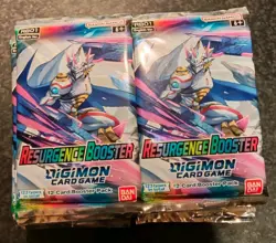 Digimon Card Game: Resurgence Booster Packs 3 Packs New Sealed like pokemon - Image 4