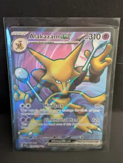 Alakazam EX 188/165 Pokemon 151 Full Art Ultra Rare Card - Image 1