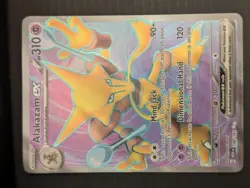 Alakazam EX 188/165 Pokemon 151 Full Art Ultra Rare Card - Image 2