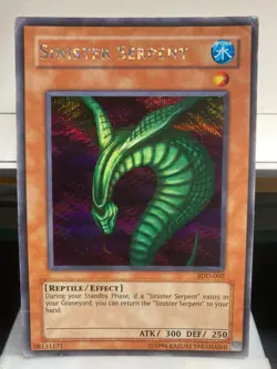 Yugioh - Sinister Serpent - SDD-002 - Prismatic Secret Rare - Used - Image 2