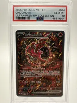 2025 Pokemon—Oricorio EX #024 Mega Evolution—Black Star Promo Holo PSA 10 - Image 1