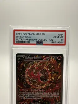 2025 Pokemon—Oricorio EX #024 Mega Evolution—Black Star Promo Holo PSA 10 - Image 3