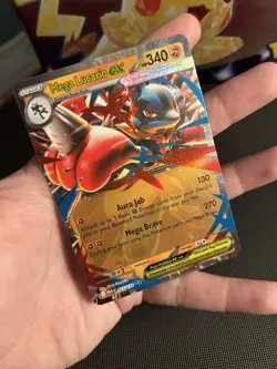 Mega Lucario Ex 077/132 Mega Evolution Pokemon Card - Image 3