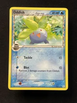 Pokemon EX Holon Phantoms 73/110 Oddish Card - Image 1