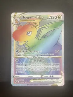 Pokemon TCG Dragonite VSTAR Holo Ultra Rare Card 081/78 - Image 1