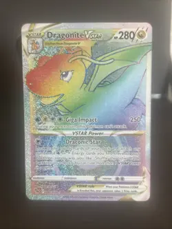 Pokemon TCG Dragonite VSTAR Holo Ultra Rare Card 081/78 - Image 2
