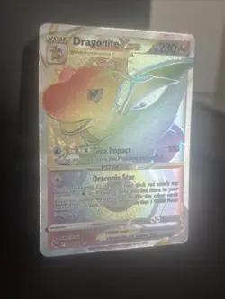 Pokemon TCG Dragonite VSTAR Holo Ultra Rare Card 081/78 - Image 3