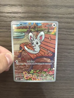 Pokemon TCG Minccino 152/086 Full Art Black Bolt Illustration Rare Card NM/Mint - Image 1