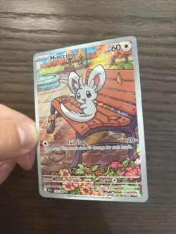 Pokemon TCG Minccino 152/086 Full Art Black Bolt Illustration Rare Card NM/Mint - Image 2