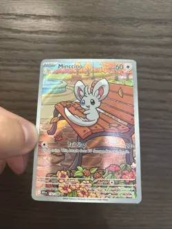 Pokemon TCG Minccino 152/086 Full Art Black Bolt Illustration Rare Card NM/Mint - Image 3
