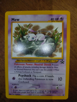 Pokemon Mew Card 47 Promo Black Star Wizards of the Coast Near Mint - Image 1