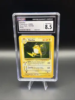 CGC 8.5 Raichu 1999 Base Set 14/102 Holo Pokemon Card - Image 1