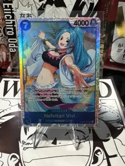 Bandai One Piece Card Game Nefeltari Vivi EB04-025 Super Rare Foil - Image 1