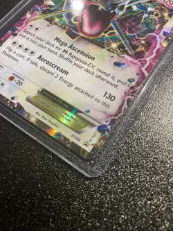 Pokemon TCG Rayquaza EX XY69 Full Art Holo Black Star Promo Card 2015 - Image 3