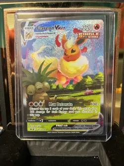Pokemon TCG Flareon VMAX SWSH180 Promo Card Sword and Shield NM Near Mint - Image 1