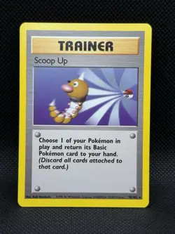 Pokemon TCG Scoop Up Trainer Card Base Set 78/102 1999 M/NM - Image 1