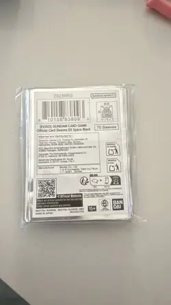 EVX03 GUNDAM CARD GAME Official Card Sleeves EX Space Black 70 count Sealed - Image 2