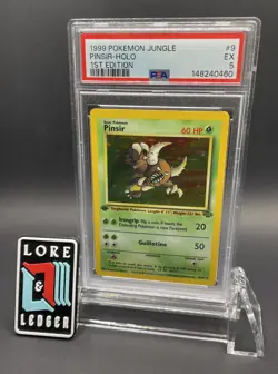 1999 POKEMON JUNGLE 1ST EDITION #9 PINSIR-HOLO PSA 5 - Image 1
