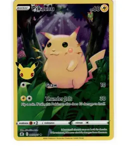 FULL ART Pikachu 005/025 Pokemon 25th Anniversary Celebrations Holo Foil !!! - Image 1