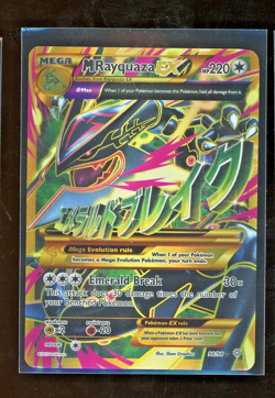 2015 Pokemon XY Ancient Origins M Mega Rayquaza EX 98/98 Full Art Holo Foil Rare - Image 1