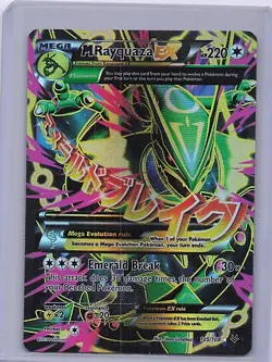 M Rayquaza EX 105/108 Ultra Rare Roaring Skies Pokemon Heavily Played - Image 1