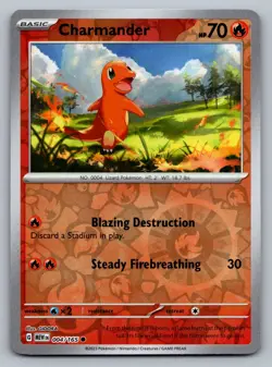 Pokemon TCG SV: Scarlet & Violet 151 Charmander - 004/165 Reverse Holo - Image 1