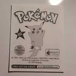 Pokemon - Psyduck - Topps Merlin Sticker - Series 1 - #232/240 - 1999 - Image 2