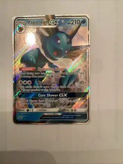 Pokemon TCG Vaporeon GX SM172 Promo NM - Image 1
