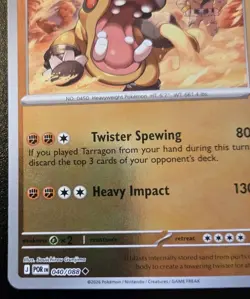 Hippowdon 040/088 Reverse Holo Uncommon Mega Evolution: Perfect Order Pokemon - Image 4