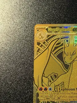 Mega Charizard Y ex 294/217 GOLDHyper Rare Pokemon Ascended Heroes IN HAND - Image 2