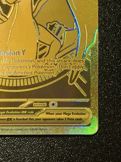 Mega Charizard Y ex 294/217 GOLDHyper Rare Pokemon Ascended Heroes IN HAND - Image 4