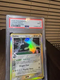 2005 Pokemon Ex Latios 9/113 Delta Species PSA 9 Holo Rare - Image 3