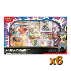 Pokemon TCG: Mega Lucario Ex Figure Collection Box - Sealed Case Of 6 - Image 1