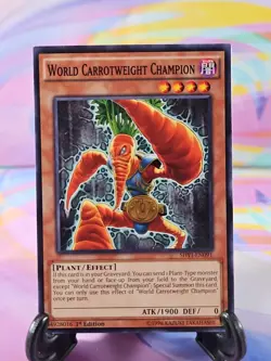 Yu-Gi-Oh TCG Card | World Carrotweight Champion SHVI-EN091 First Edition - Image 1