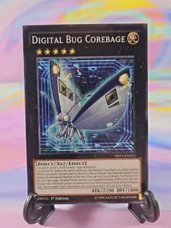 Yu-Gi-Oh TCG Card | Digital Bug Corebage SHVI-EN055 First Edition - Image 1