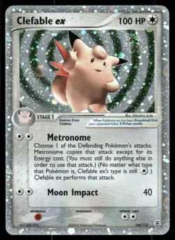 *THU NIGHT* Clefable ex 106/112 FireRed & LeafGreen Holo EX Rare - Image 1