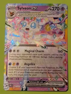 Pokemon Sylveon EX Full Art Holo Double Rare Sv: Prismatic Evolutions 041/131 - Image 1